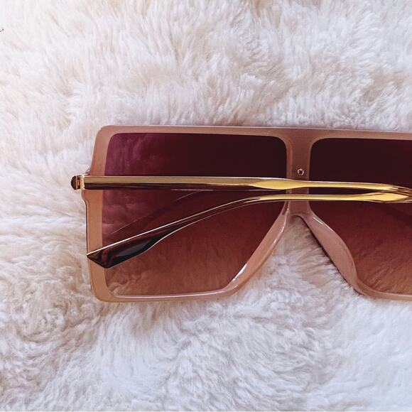 Ariel Pink Rectangle Full Frame Sunglasses - Picture 10 of 11